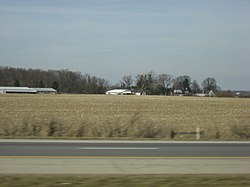 Fields in western Harmony Township
