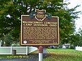 Ohio Historical Society Marker at Cemetery 2012