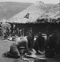 Gusii women grinding millet c. 1916–1938