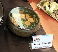 Jang kimchi, pickled with soy sauce