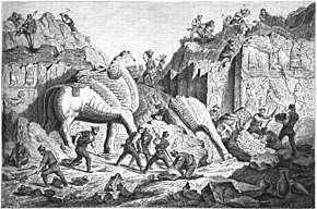 Illustration of Dur-Sharrukin's excavation