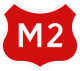 M2 highway shield}}