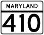 Maryland Route 410 marker