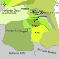 Municipalities of Horta Sud