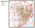 Carte du Massif central (13 avril 2009)