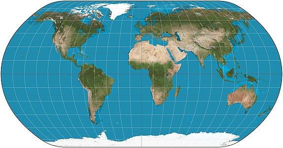 Natural Earth projection, by Strebe