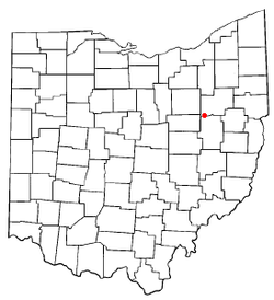 Location of Beach City, Ohio