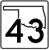 State Highway 43 marker