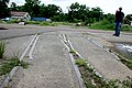 Old train tracks at Central Igualdad in Mayagüez, Puerto Rico