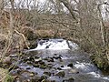 Old weir at Lenziemill