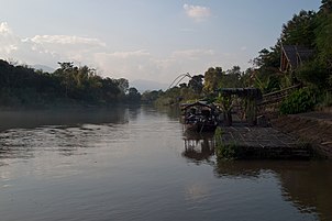 Ping River banks in Chiang Mai