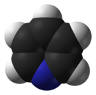 Space-filling model of pyridine