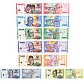 Image 12Many currencies, such as the Indonesian rupiah, vary the sizes of their banknotes by denomination. This is done so that they may be told apart through touch alone. (from Banknote)