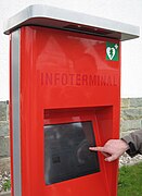 An Internet kiosk in Hemer, Germany