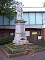 The Scunthorpe War Memorial, situated on the forecourt of the museum on Oswald Road.