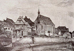 Quai Saint-Jean et église Saint-Jean (vers 1840)