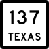 State Highway 137 marker