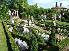 View across section of garden. House to the right.