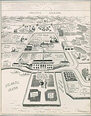 United States cartography cartoon