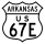 U.S. Highway 67E marker