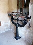 Balance à l'intérieur de la bascule publique de Villac.