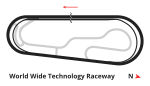 Illustration of World Wide Technology Raceway's oval track layout