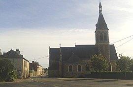 The church in La Chapelle-Rainsouin