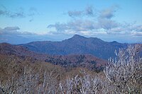 大崩山からの傾山