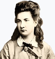 A black and white photograph of a Russian female scientist.