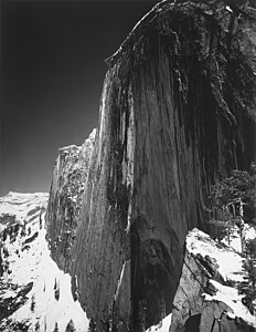 Monolith, the Face of Half Dome, by Ansel Adams (restored by Bammesk)