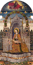 Virgin and Child Enthroned, by Fra Antonio da Negroponte