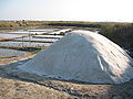 The salt, after it has been collected (This one in Batz-sur-Mer, in France.