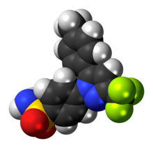 Space-filling model of celecoxib