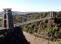 Clifton Suspension Bridge, a Bristol landmark.