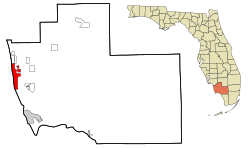 Location in Collier County and the state of Florida