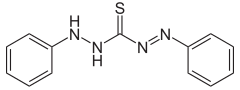 Skeletal formula of dithizone