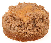 Coffee cake topped with streusel