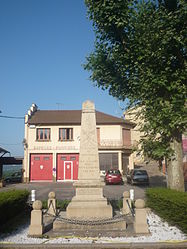 War memorial and fire station
