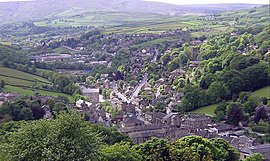 Holmfirth, Blick über die Stadt