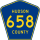 County Route 658 marker