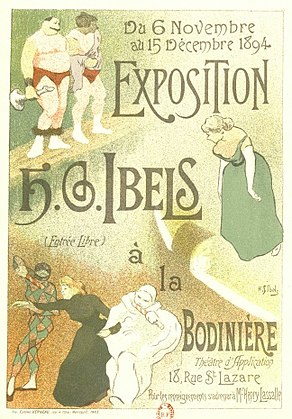 Mostra di Ibels a La Bodinière, 1894.