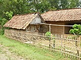 A bamboo house in Indonesia