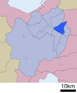 白石区在北海道的位置