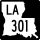Louisiana Highway 301 marker