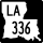Louisiana Highway 336 marker