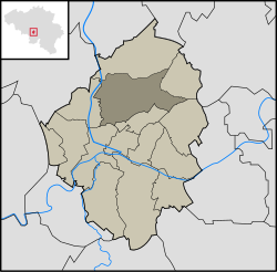 Location in the municipality of Charleroi