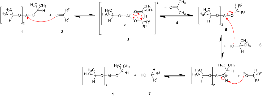 Mechanismus der Meerwein-Ponndorf-Verley-Reduktion