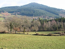 Vue du mont Tourvéon depuis Chansaye.