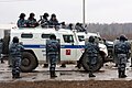 Moscow OMON SPM-1 vehicle during anti-riot training.