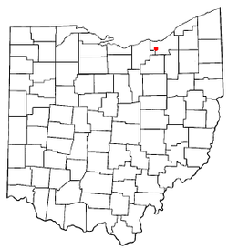 Location of Berea in Ohio